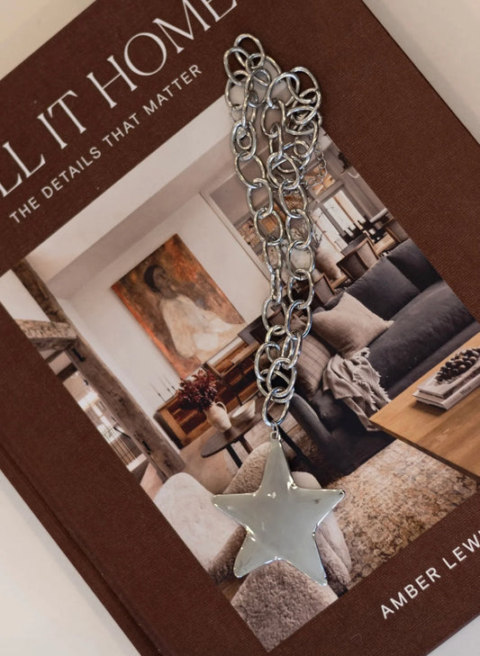Lucky Star Necklace- Silver