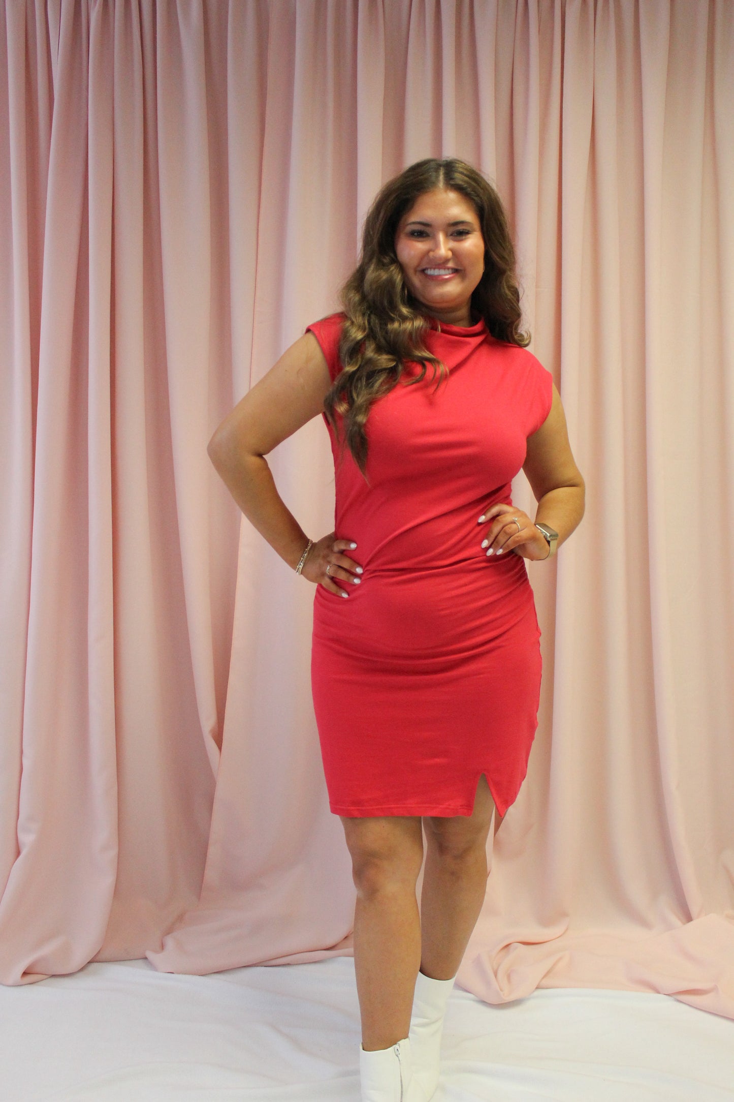 Queen of Hearts Ruched Dress