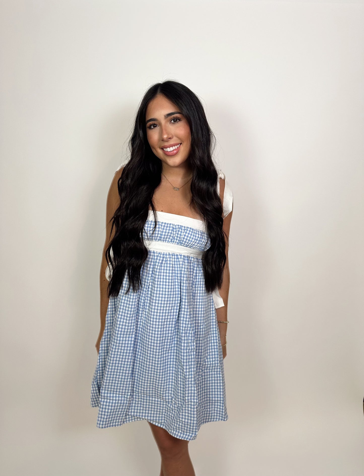 High Tea Babydoll Dress- Blue