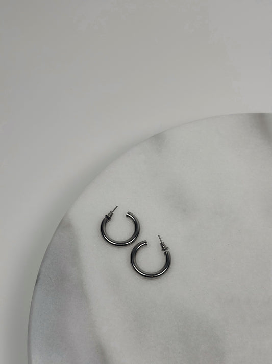 Small Silver Hoops