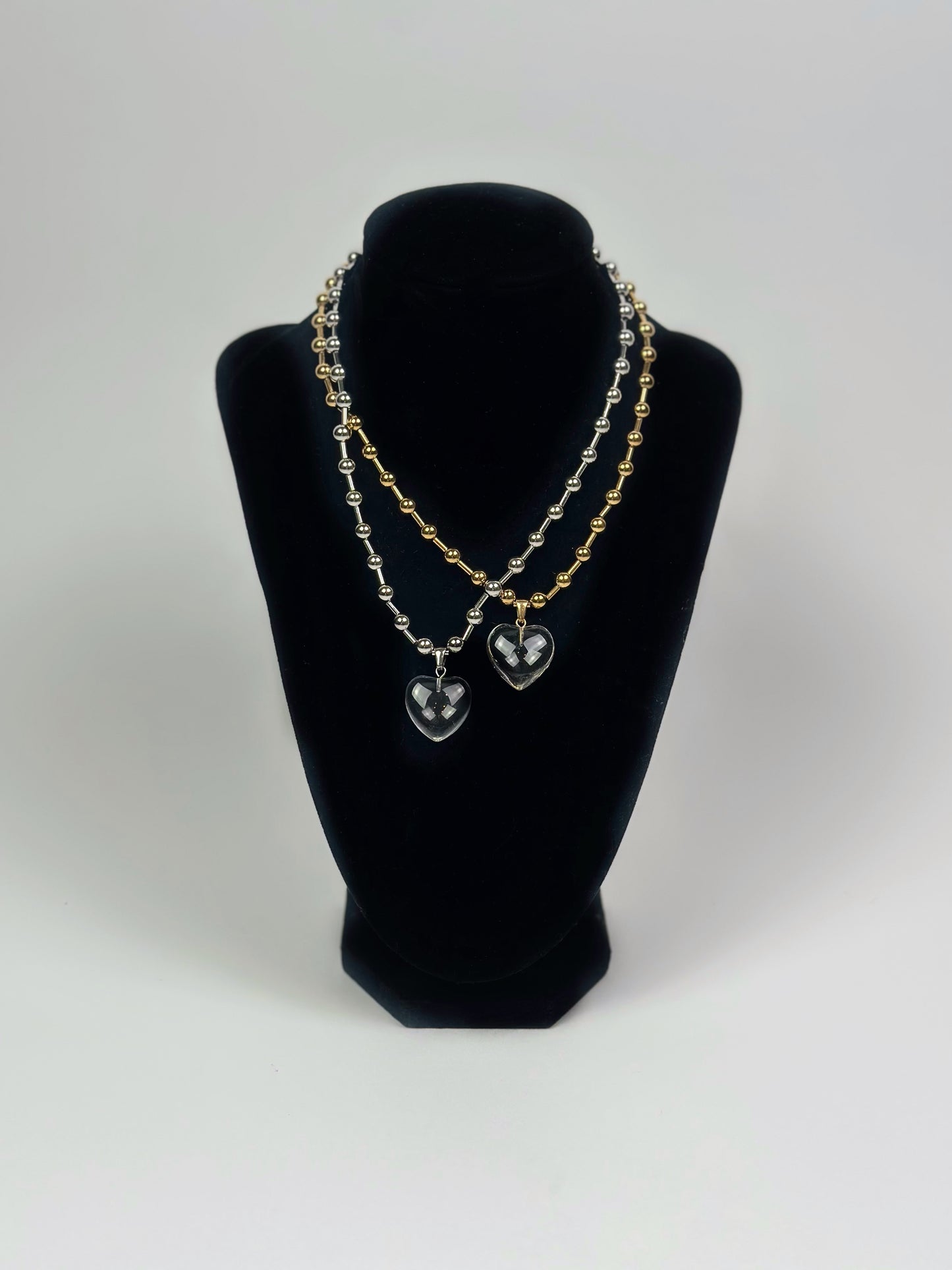 Clear Heart Necklace