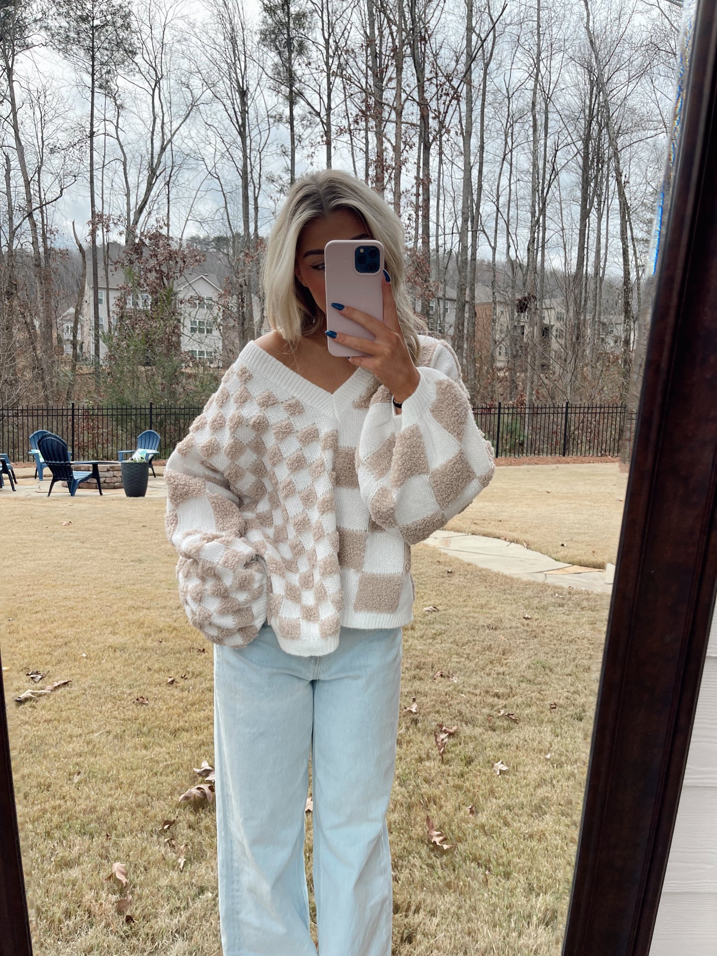 Hope V-Neck Plush Sweater