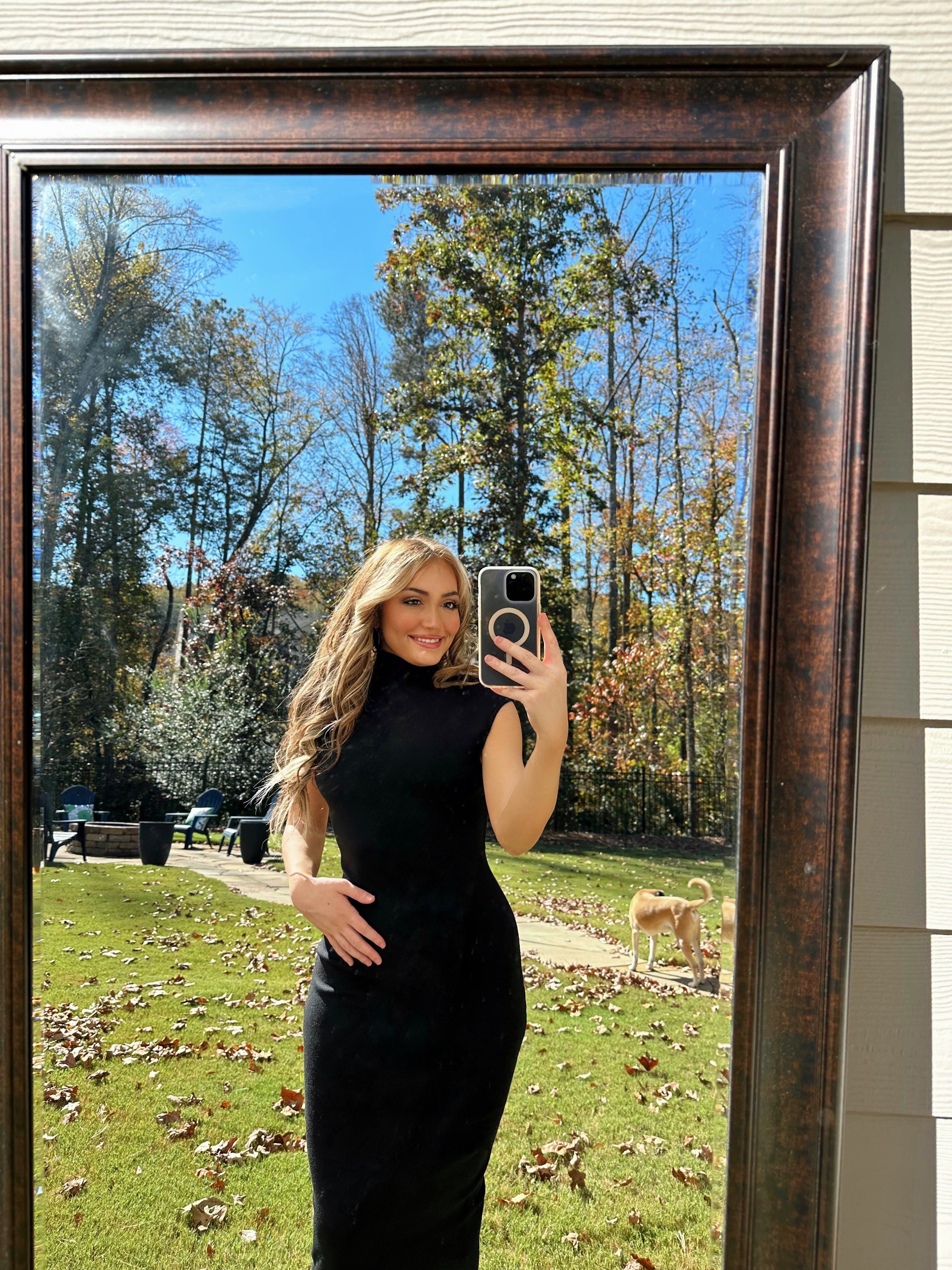 Kiki Mock Neck Sweater Dress