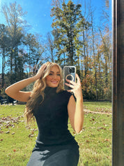 Kiki Mock Neck Sweater Dress