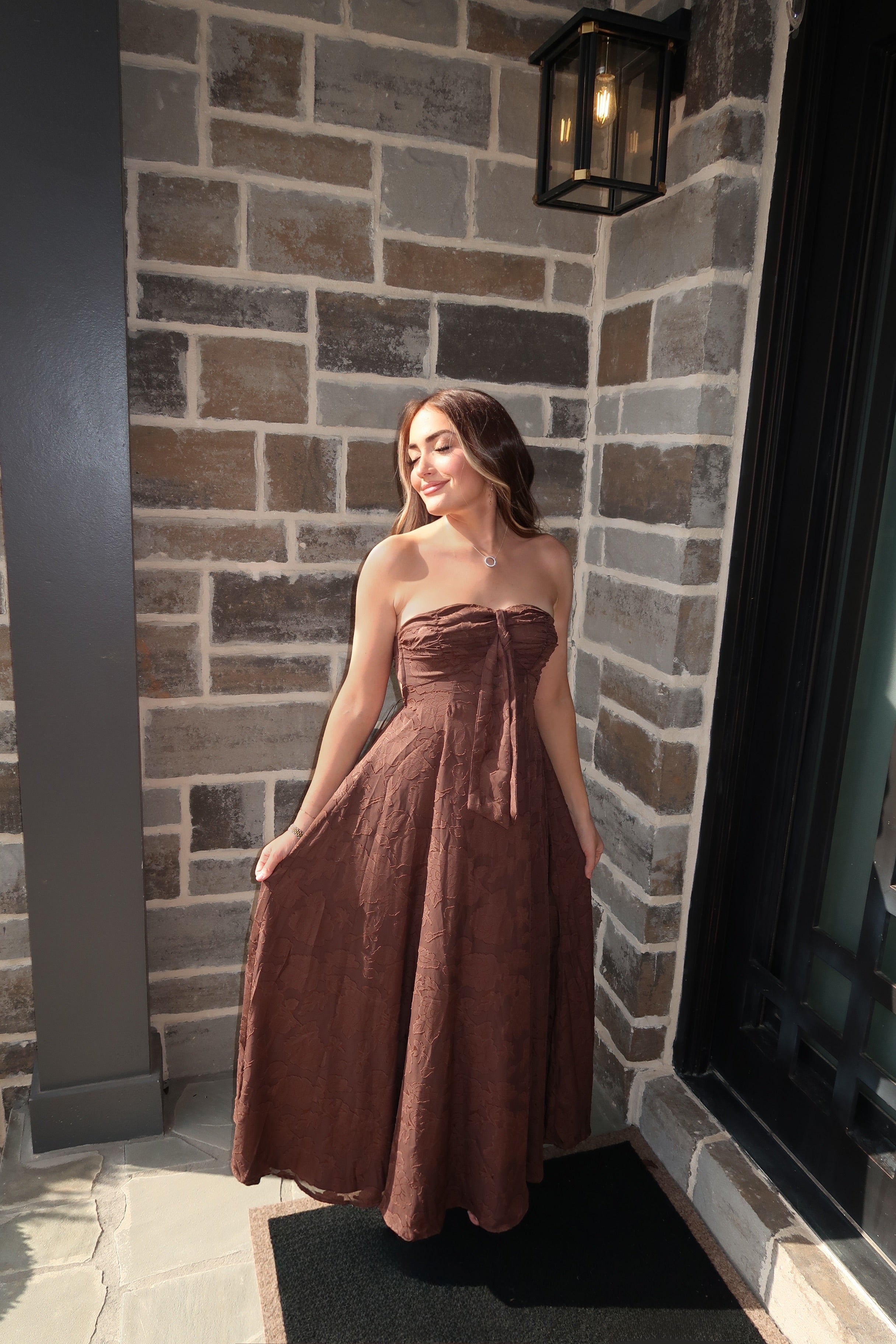 Lola Maxi Dress- Chocolate