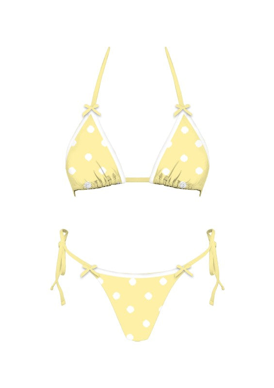 Buttercup Dot Bikini Set- Yellow