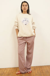 Seashell Knit Sweater- Cream
