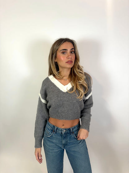 Charlotte Soft Knit V-Neck Pullover