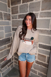 Duck Knit Sweater- Sand