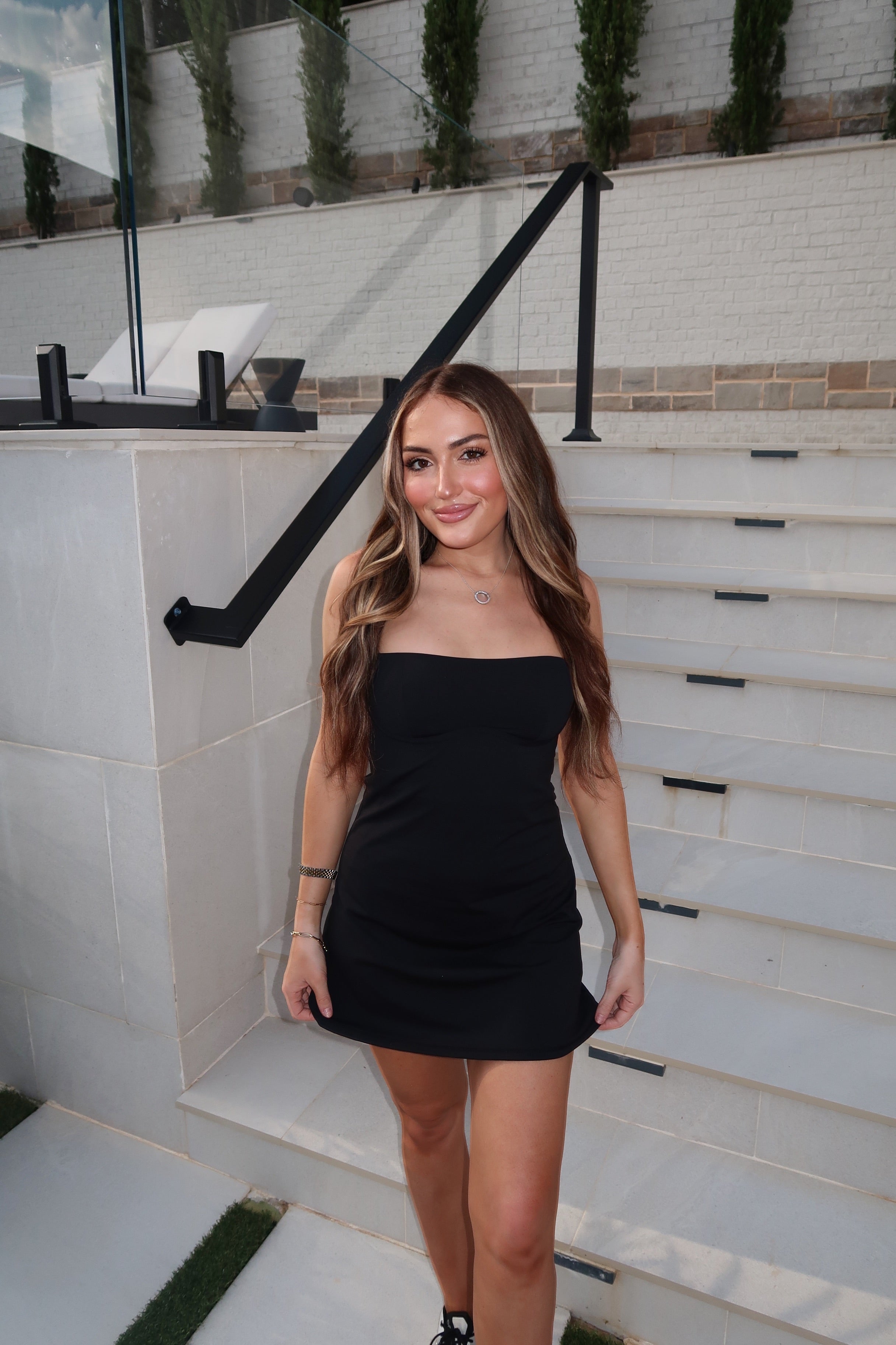 Chloe Athletic Dress- Black