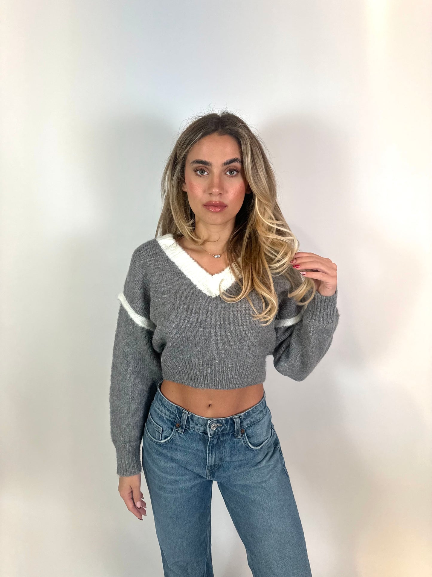 Charlotte Soft Knit V-Neck Pullover