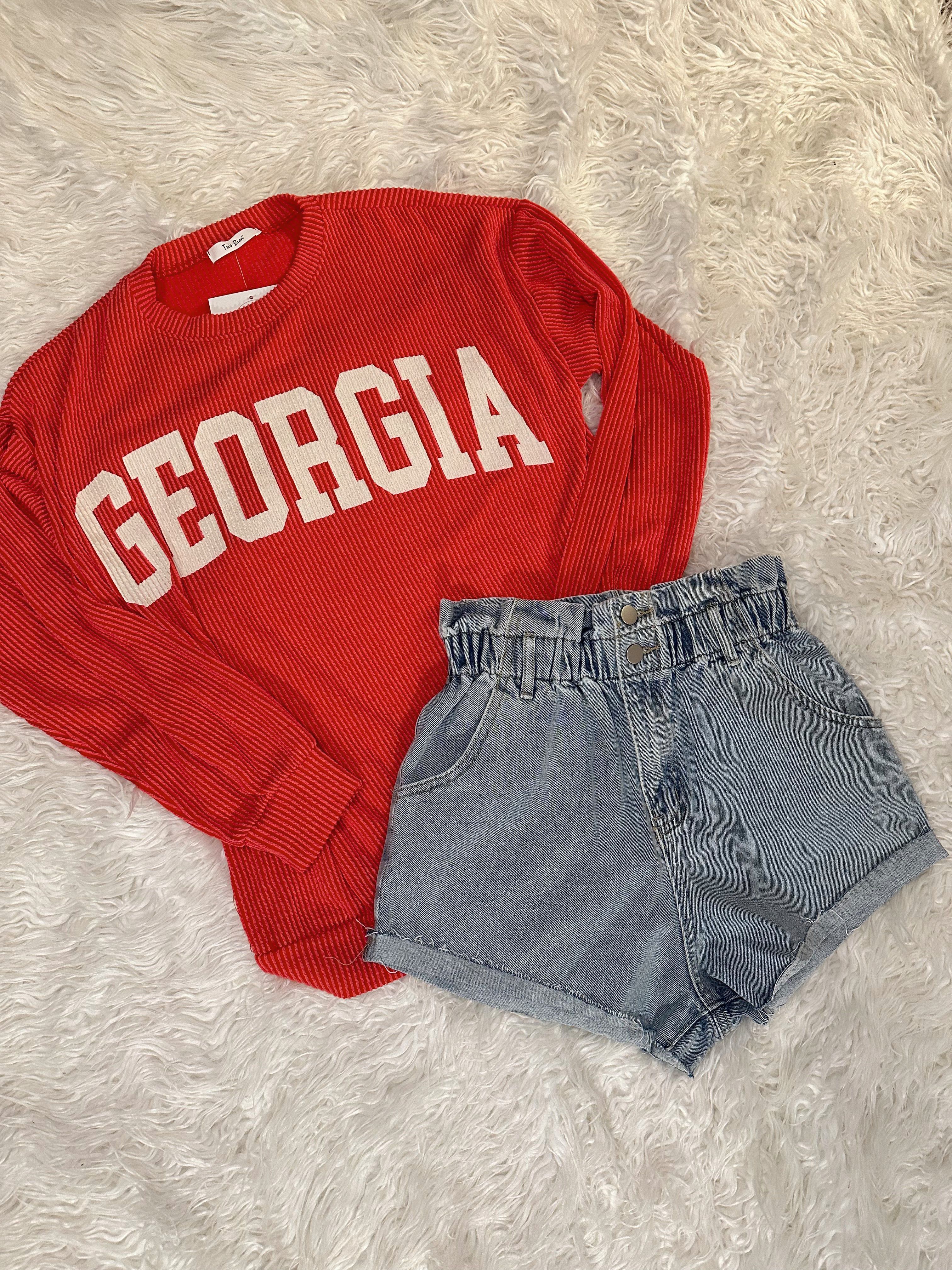 Lucy High Waisted Denim Shorts