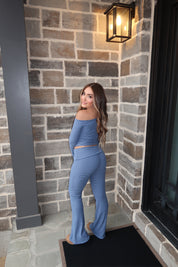 Saylor Striped Top- Blue