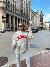 Georgia Reversible Mockneck- Grey