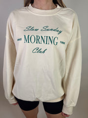 Slow Sunday Crew Neck- Cream