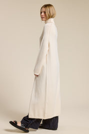 Tommie Turtleneck Tunic Sweater Dress- Ecru