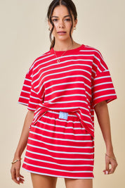 Berry Shortcake Skort Set- Red/Baby Blue