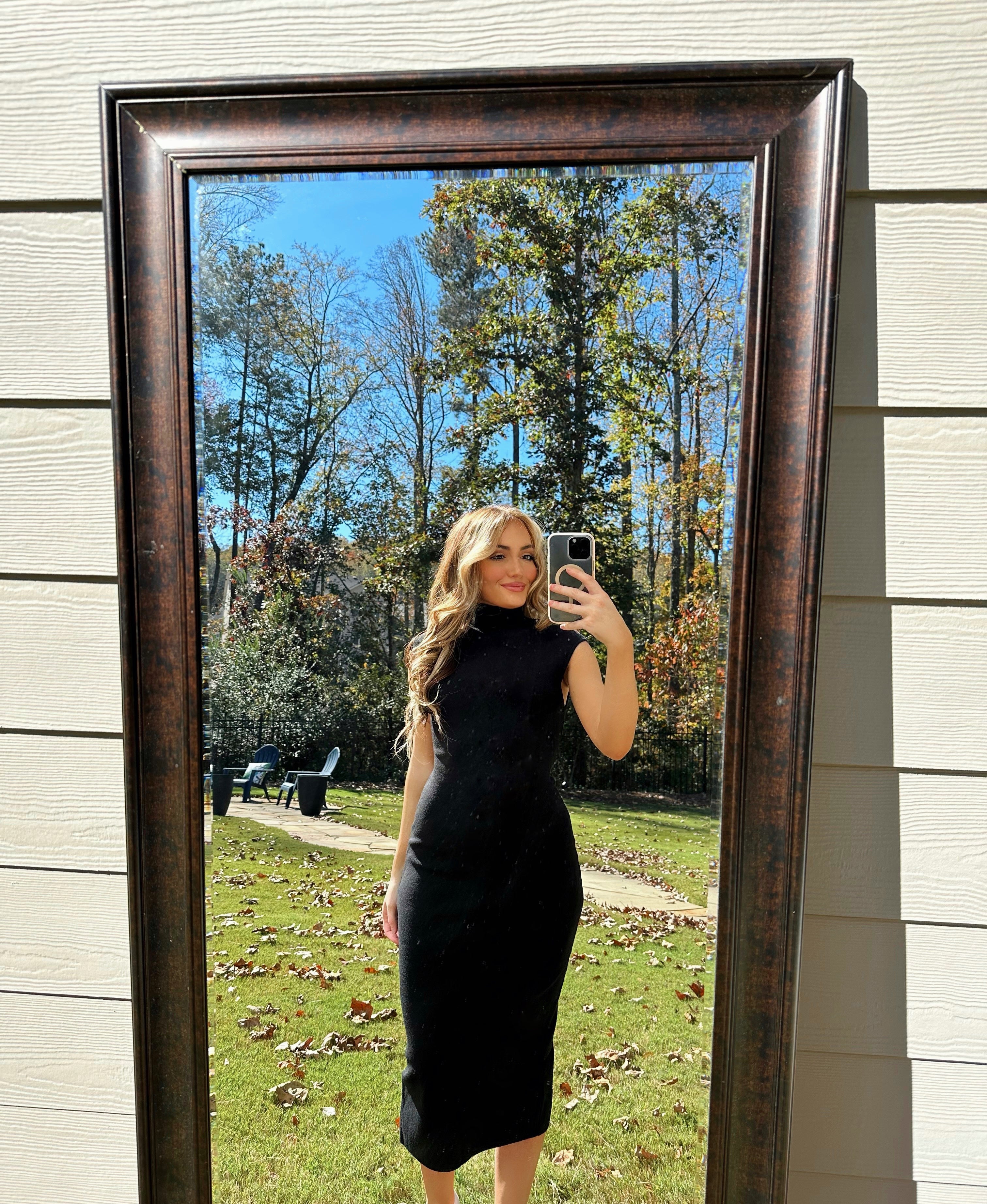 Kiki Mock Neck Sweater Dress