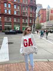 Georgia Reversible Mockneck- Grey