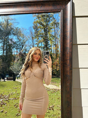 Lillian Long Sleeve Cutout Dress