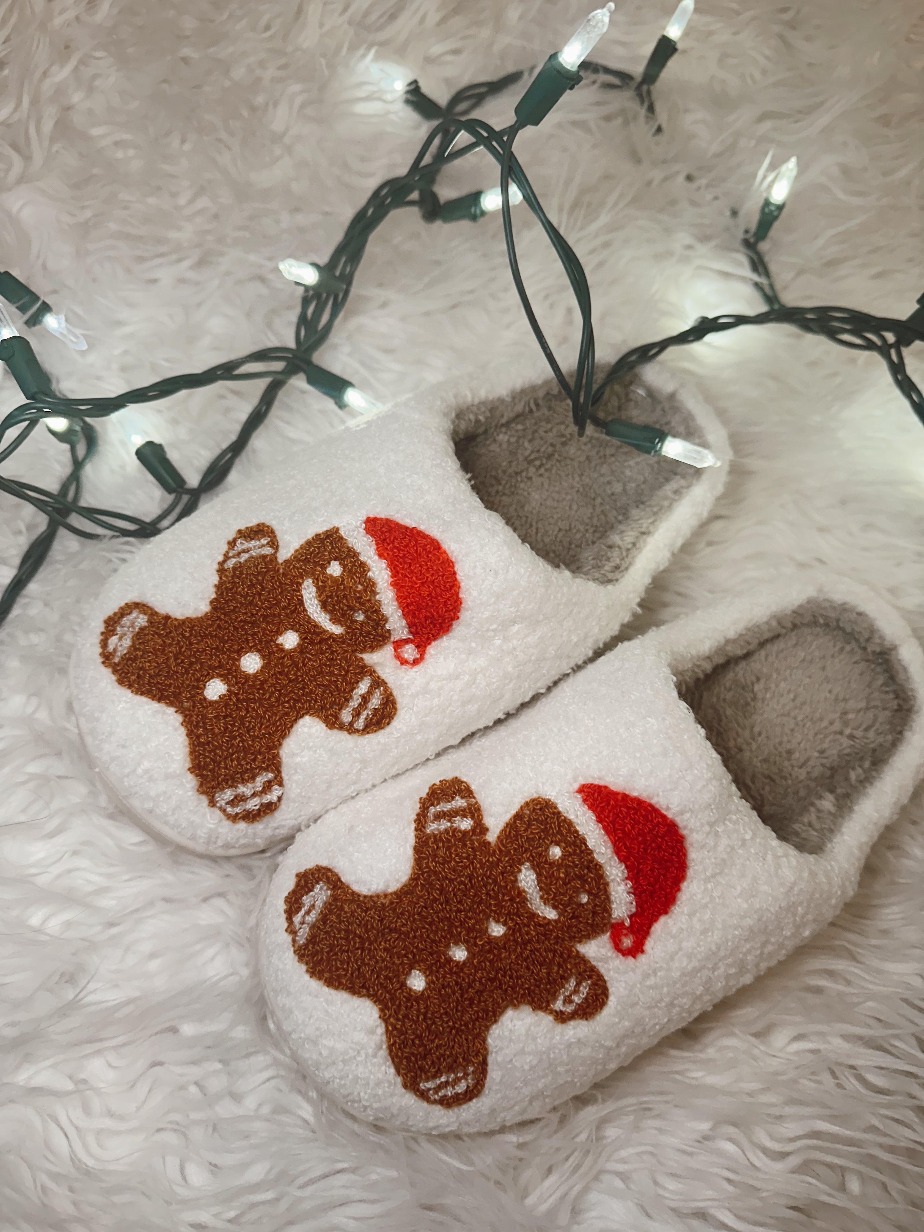 Holiday Fleece Sherpa Slippers
