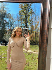 Lillian Long Sleeve Cutout Dress