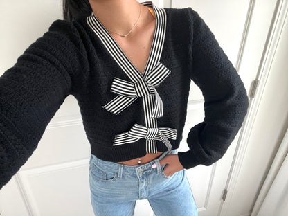 Payton Bow Knit Top