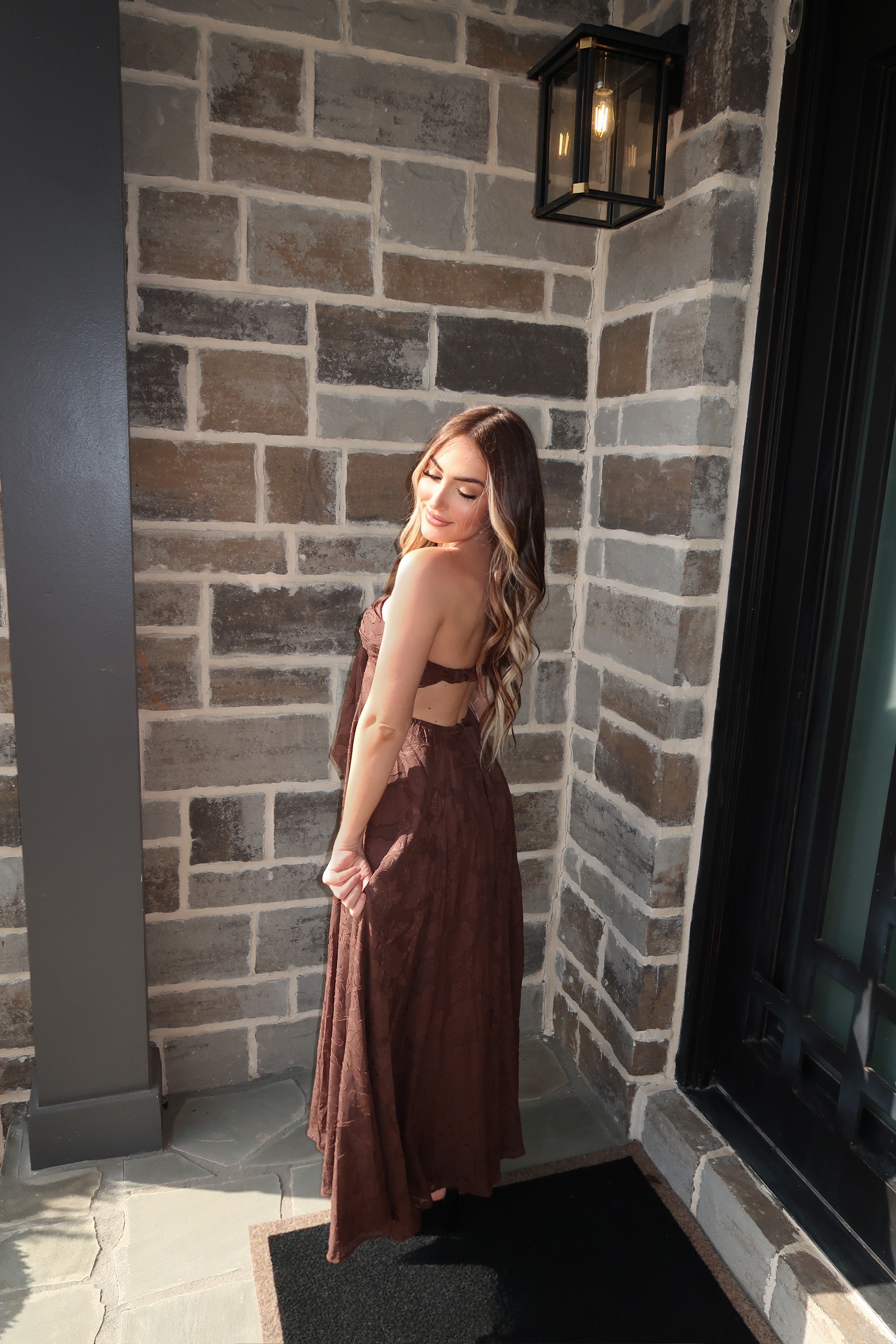 Lola Maxi Dress- Chocolate