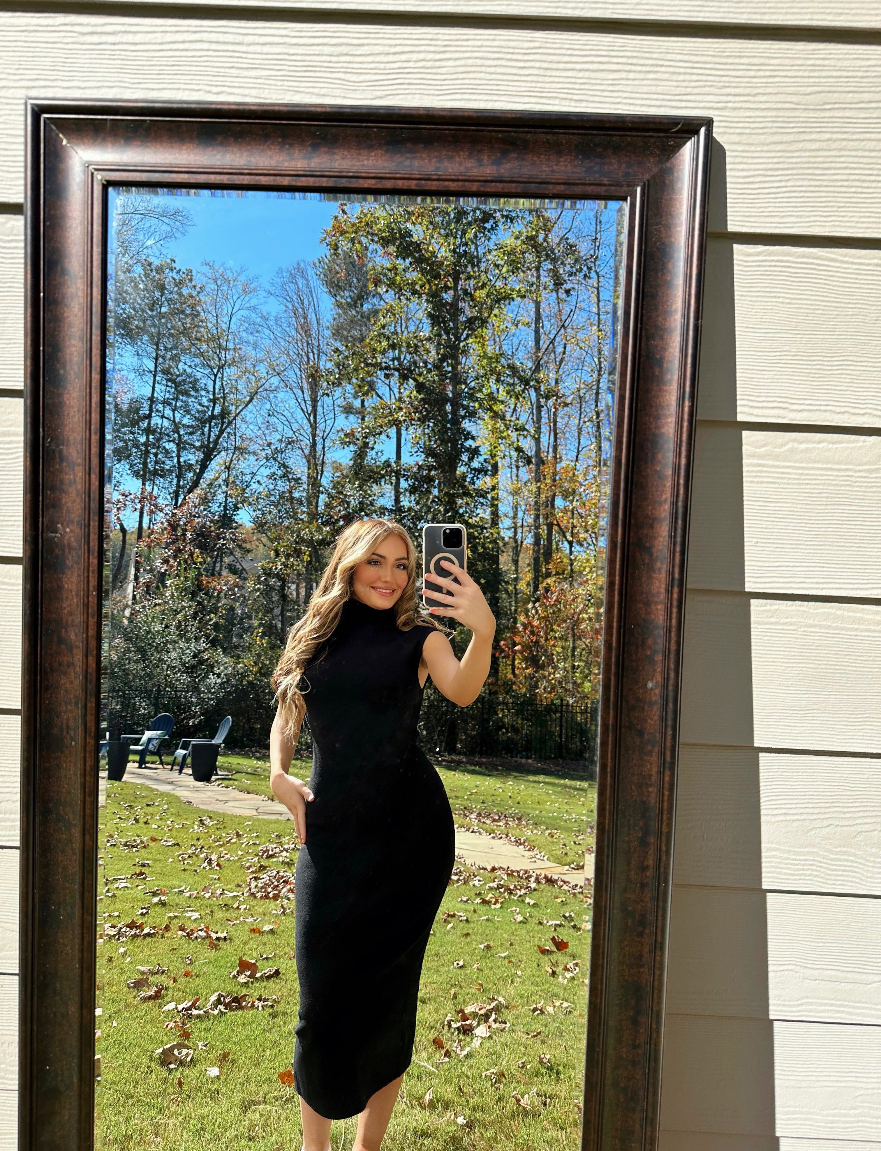 Kiki Mock Neck Sweater Dress