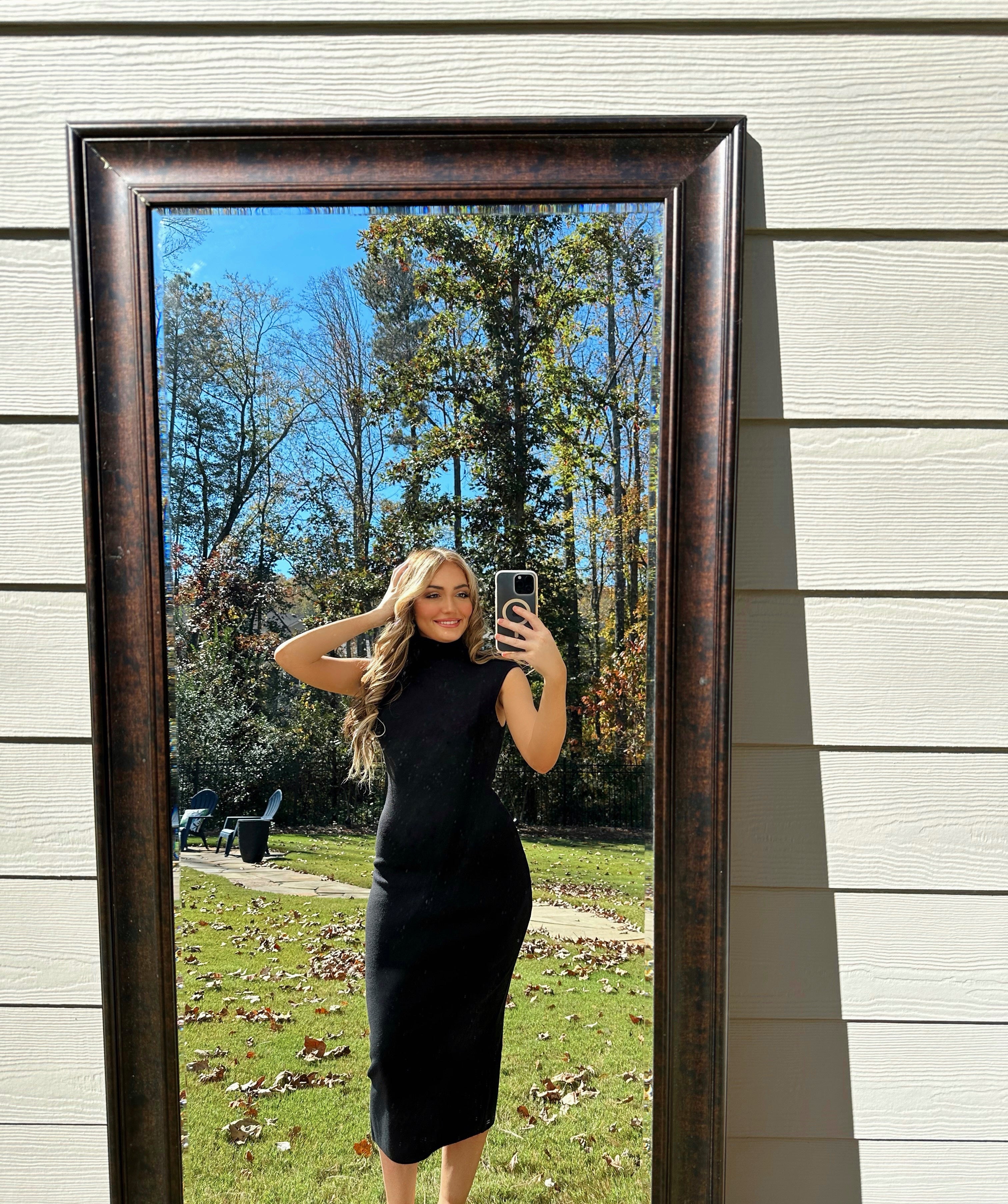 Kiki Mock Neck Sweater Dress