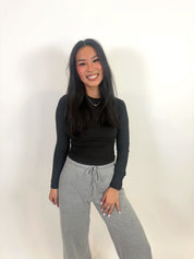 Long sleeve black t-shirt