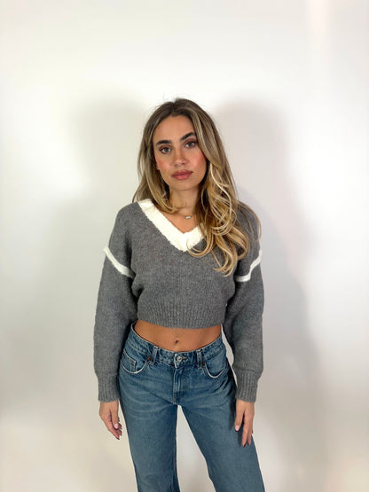 Charlotte Soft Knit V-Neck Pullover