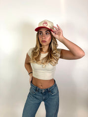 Santa Vintage Embroidered Hat