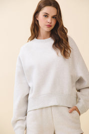 Joss Sweatshirt & Shorts Set – Grey