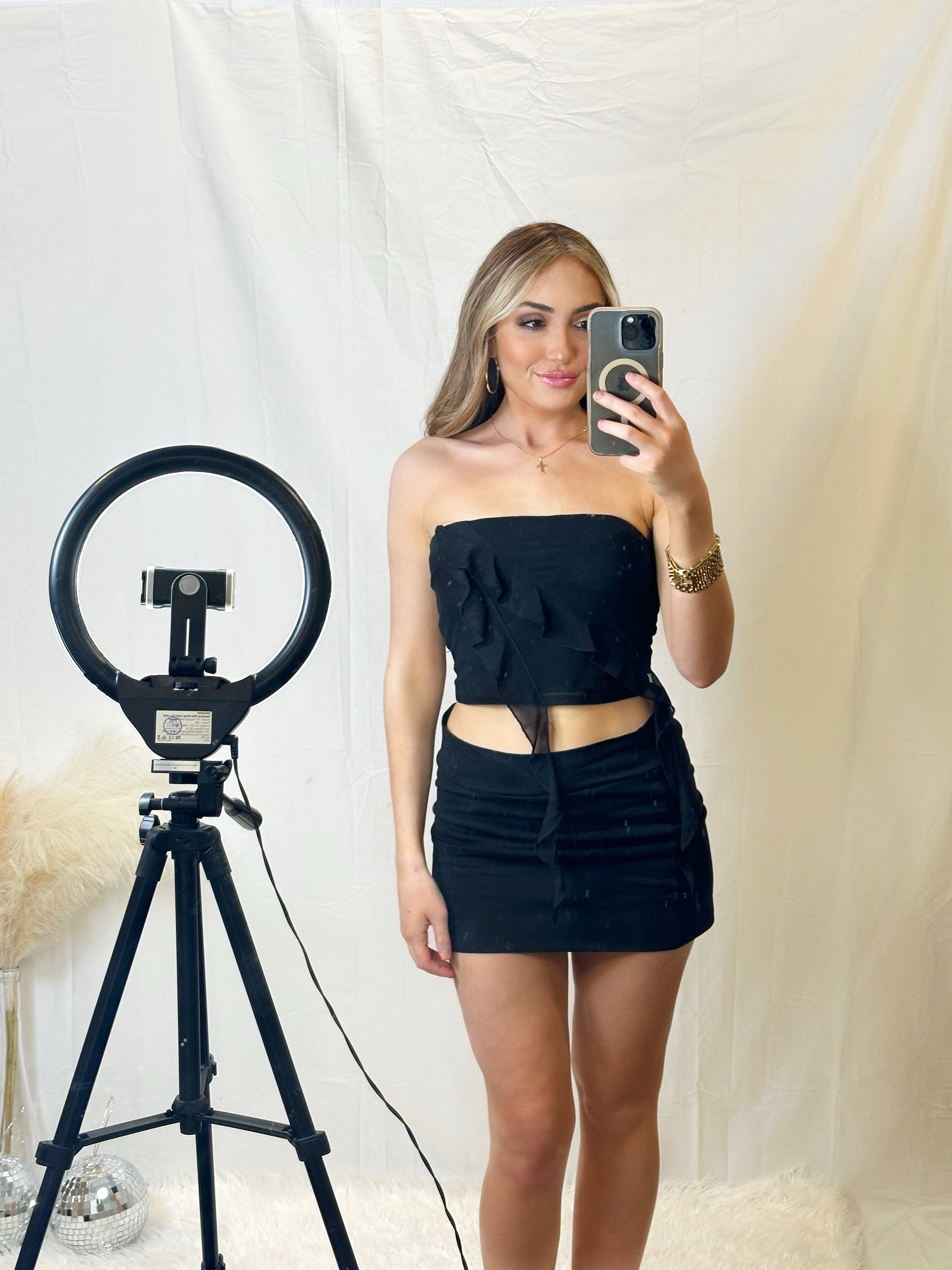 Lila Frill Detail Tube Top