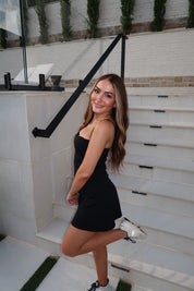 Chloe Athletic Dress- Black