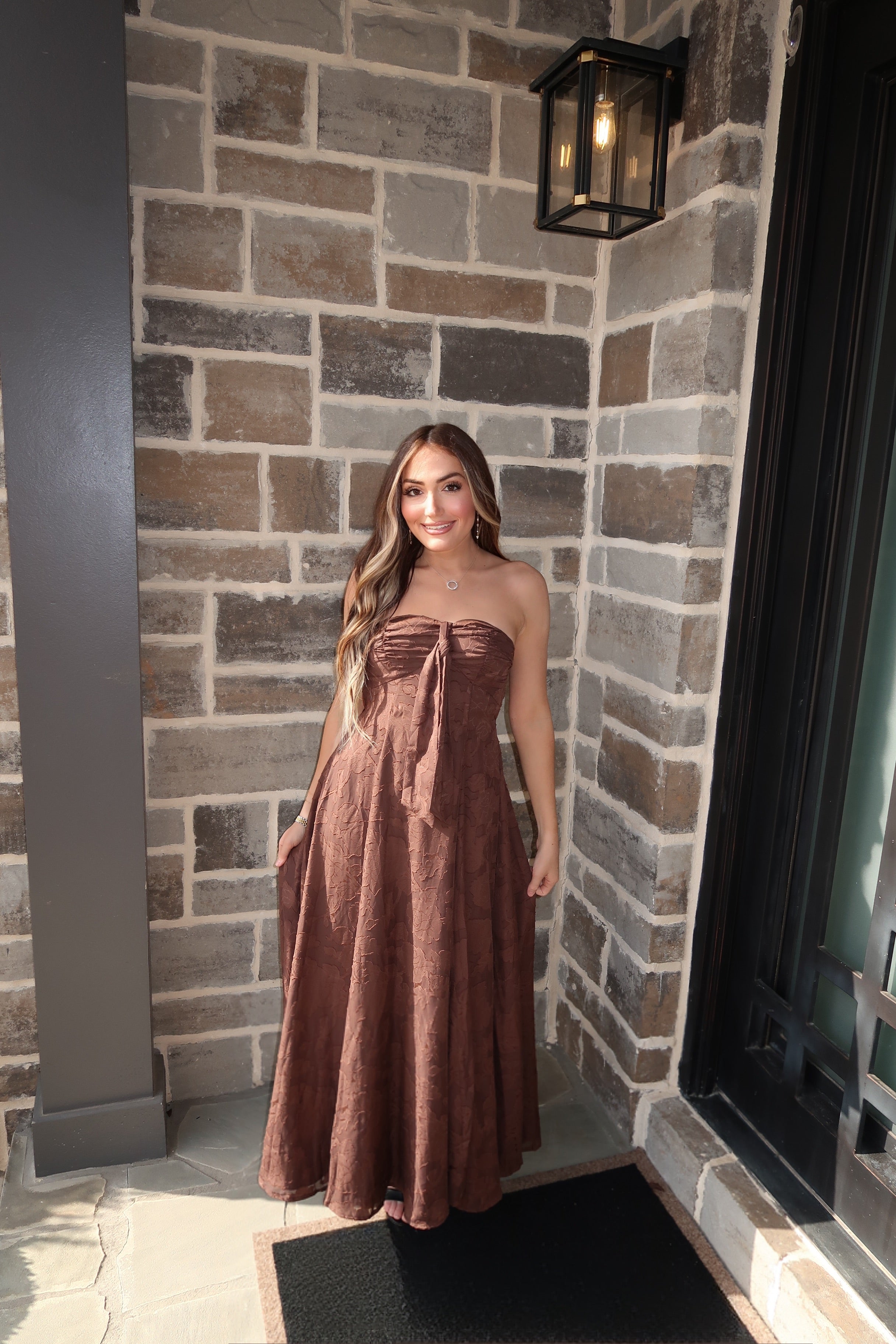 Lola Maxi Dress- Chocolate