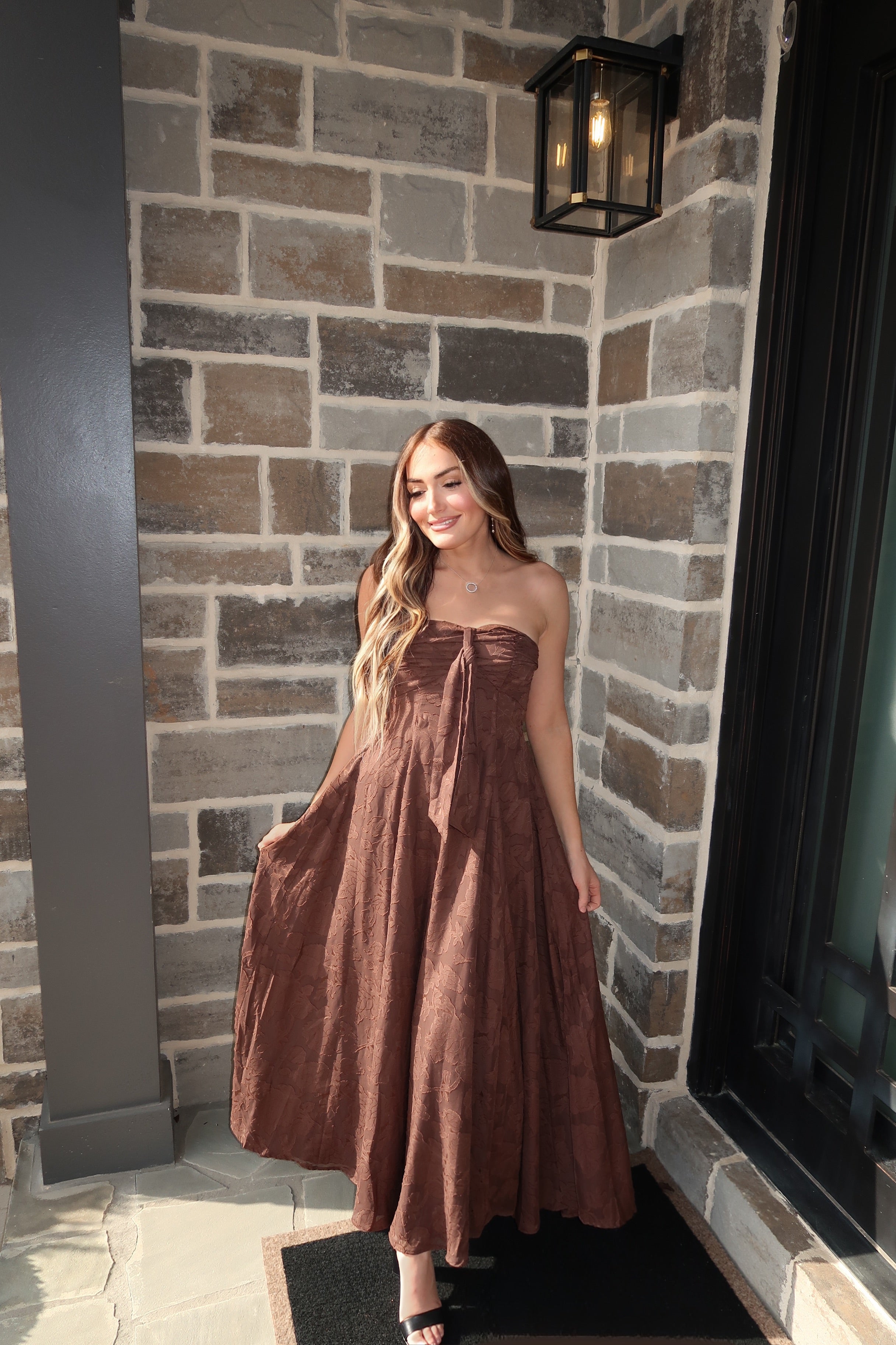 Lola Maxi Dress- Chocolate