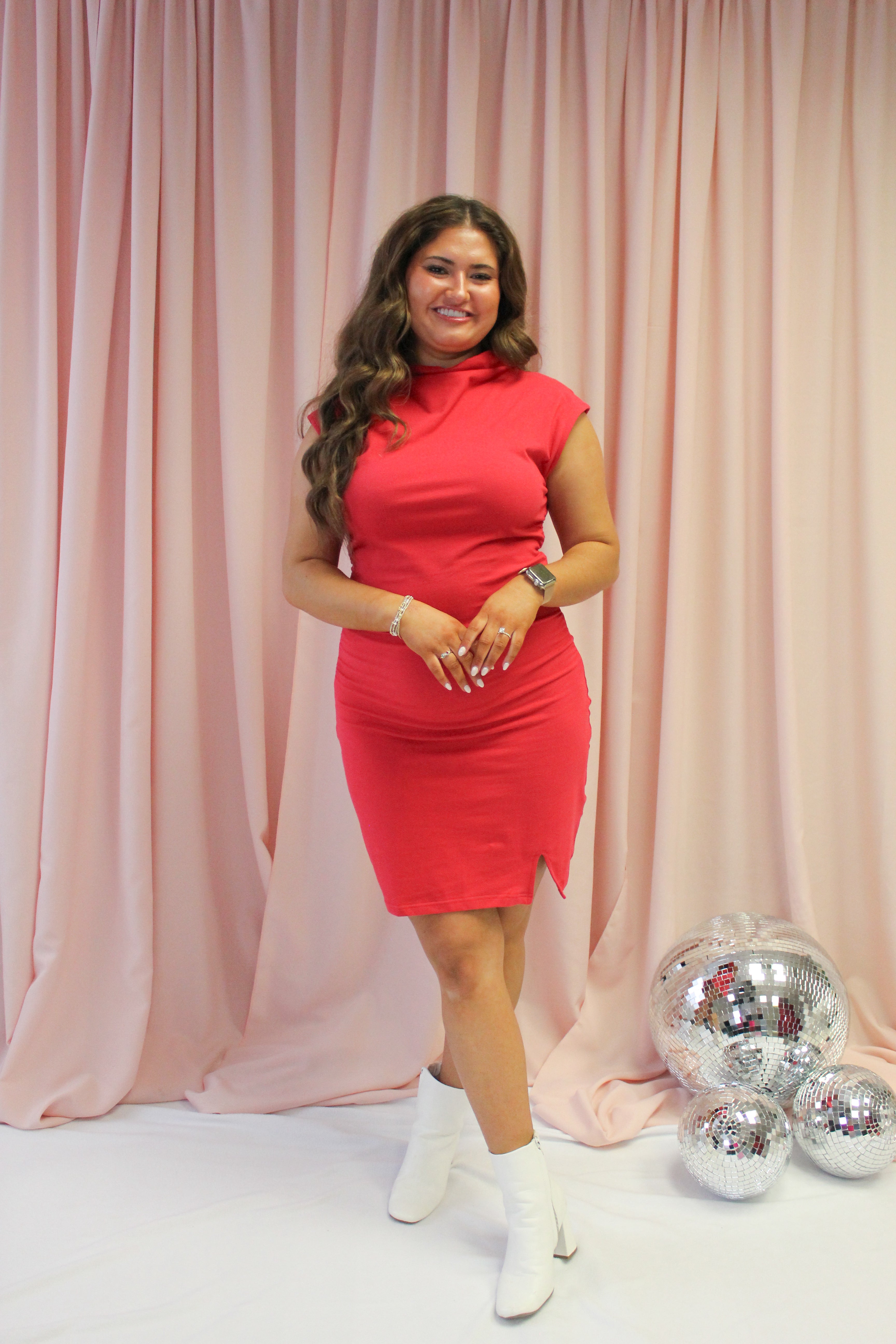 Queen of Hearts Ruched Dress