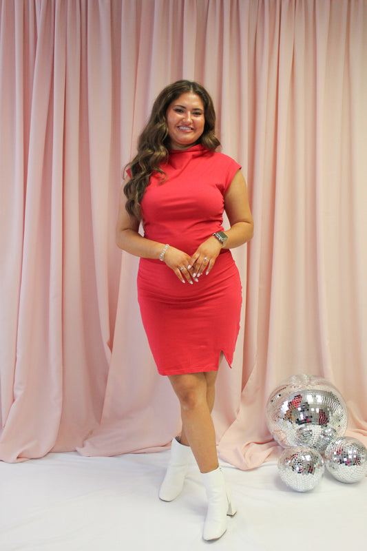 Queen of Hearts Ruched Dress