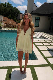 Lumi Flowing Romper- Light Yellow