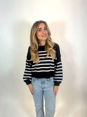 Emersyn Oversized Stripe Knit Sweater