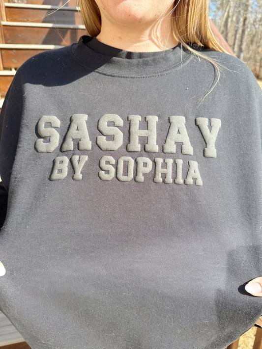 Sashay Embossed Puff Sweatshirt
