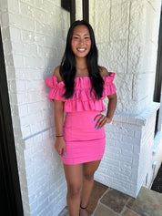 Addison Ruffle Off Shoulder Dress